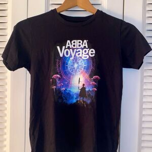 ABBA Voyage Band Black T-Shirt XS-S